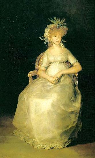 Francisco de Goya Portrait of the Maria Teresa de Borbon y Vallabriga, oil painting picture